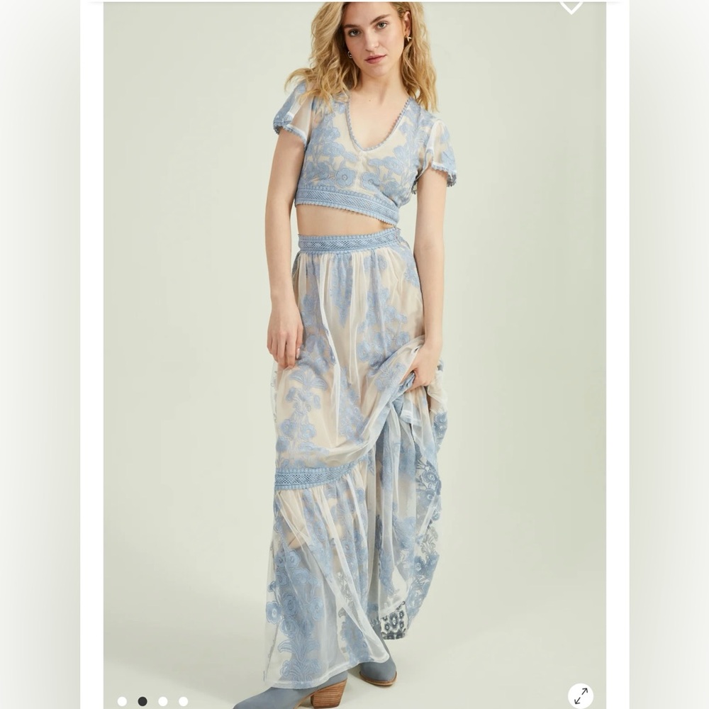 Worn Once 2 Piece Arissny dress and top set - Desert Sage green available